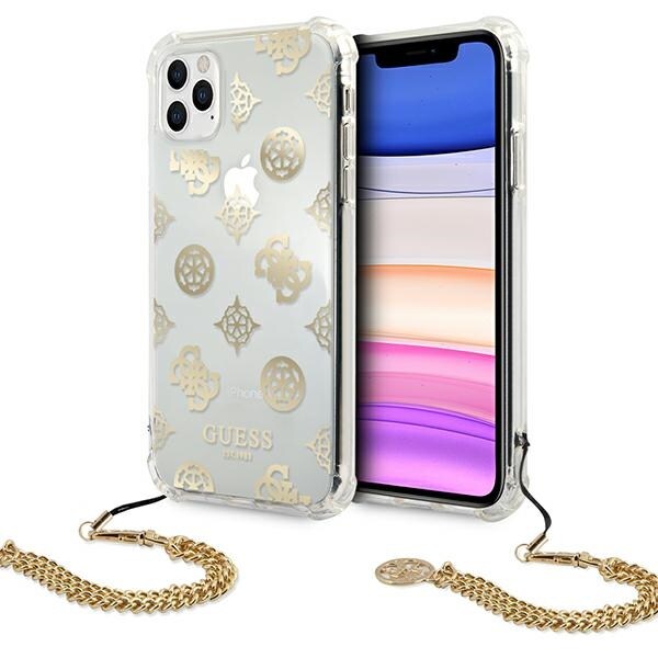 Guess Peony Chain Collection iPhone 11 Pro-etui – gull