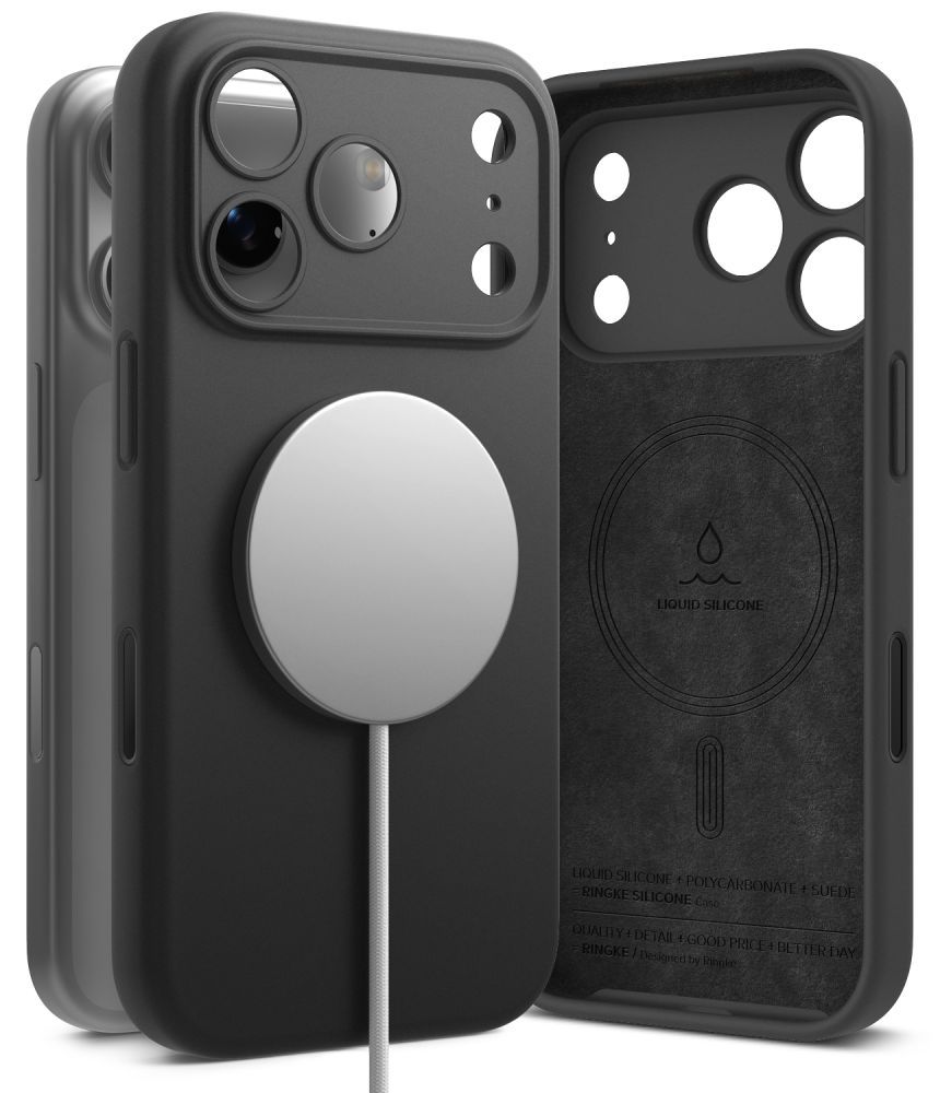 Ringke silikon-MagSafe-etui til iPhone 18 Pro Max – svart