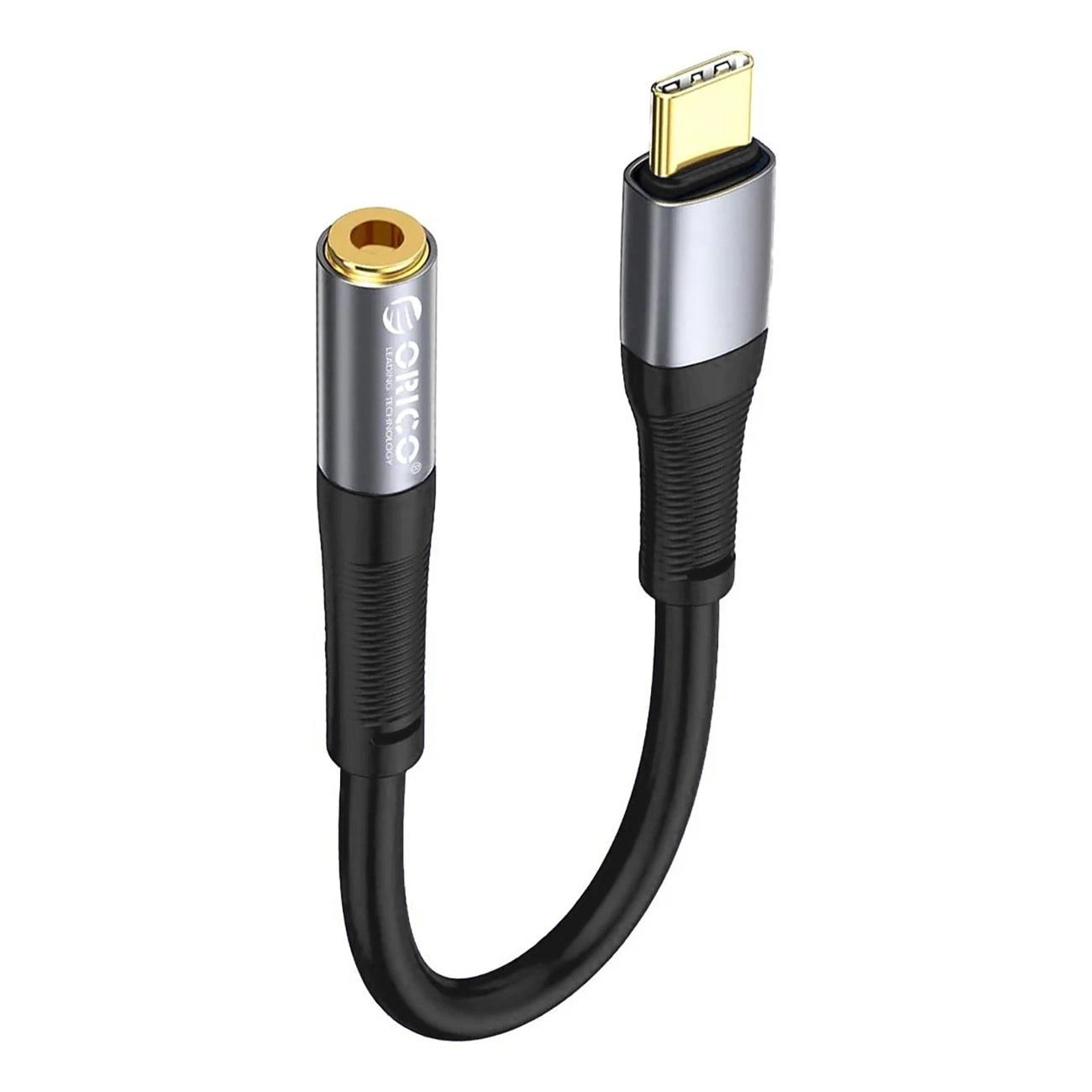 Orico AXC-02 USB-C til 3,5 mm jack-lydkabel, 20 cm – svart