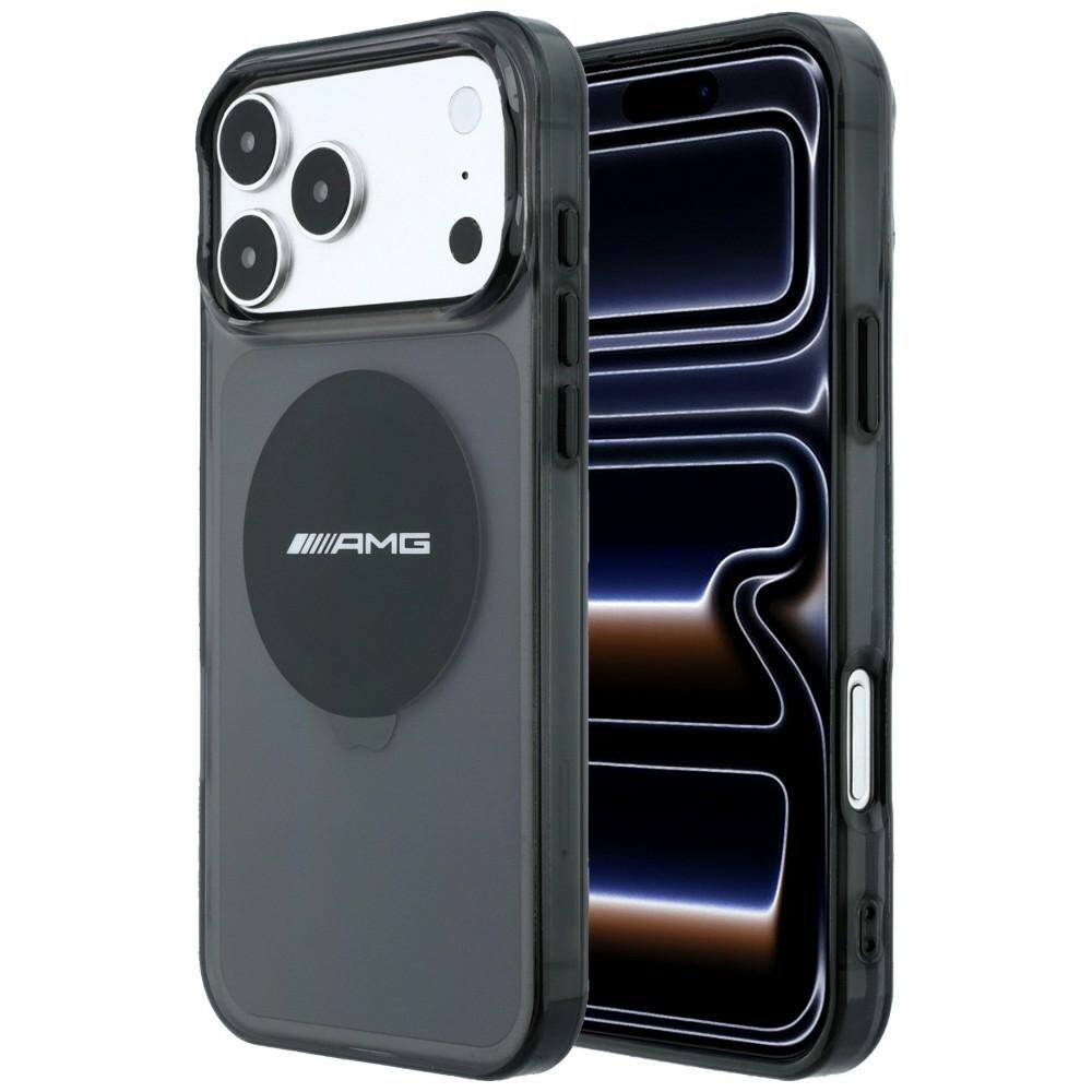 Mercedes AMG IML gjennomsiktig, tofarget blokk MagSafe-etui til iPhone 18/17 Pro Max – svart