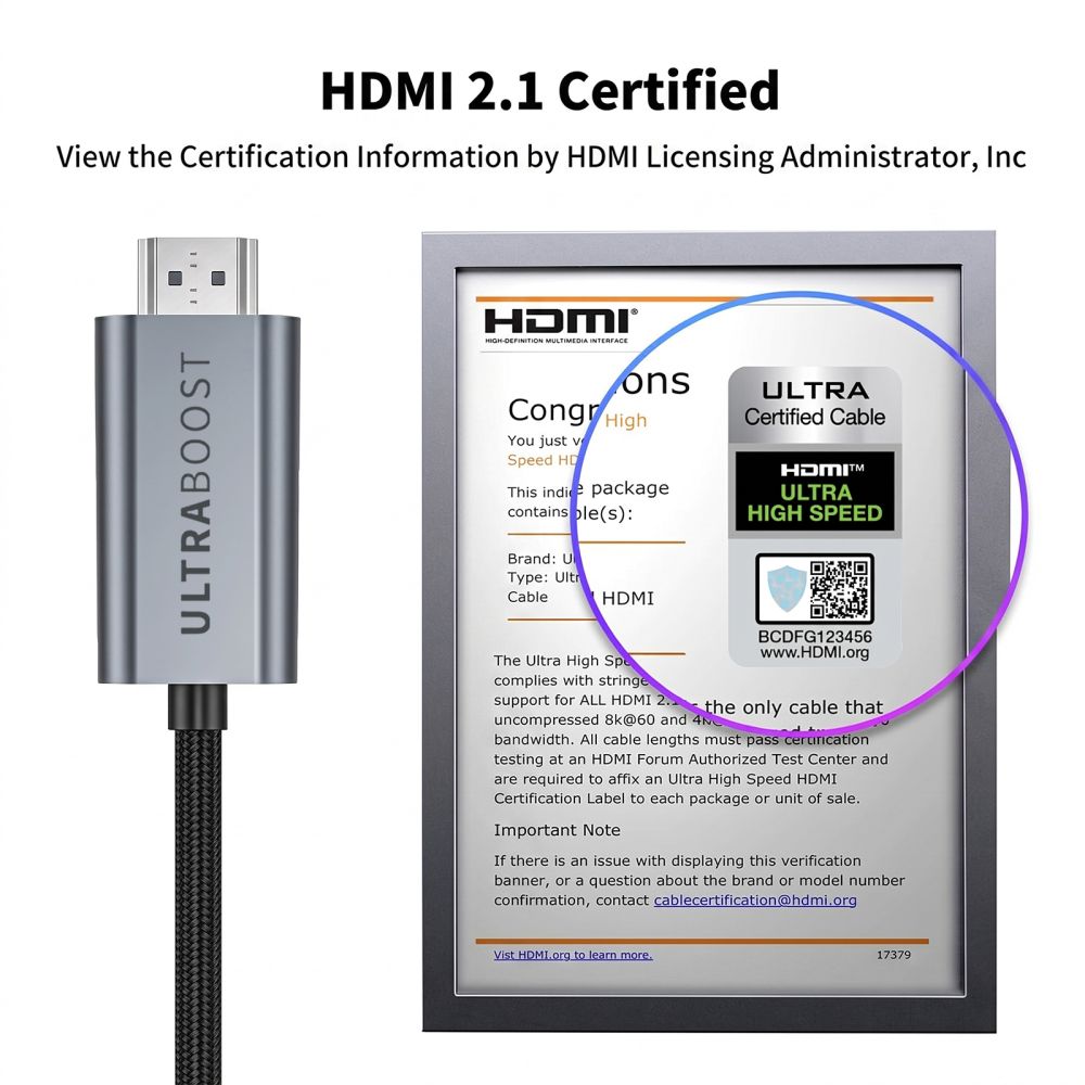 Tech-Protect UltraBoost USB-C HDMI 2.1 60 Hz videokabel 300 cm – grå