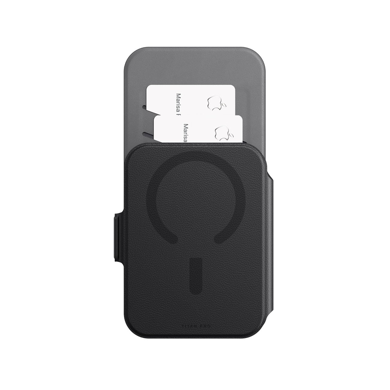AmazingThing Titan Pro Lens Flip Set – iPhone 18 Pro Max-etui m/lommebok, MagSafe – svart