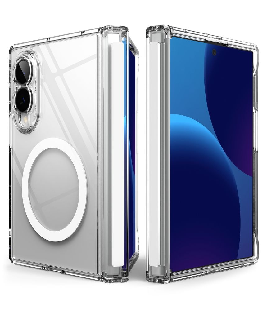 Ringke Fusion Flap magnetisk MagSafe-etui til Samsung Galaxy Z Fold 8 – gjennomsiktig