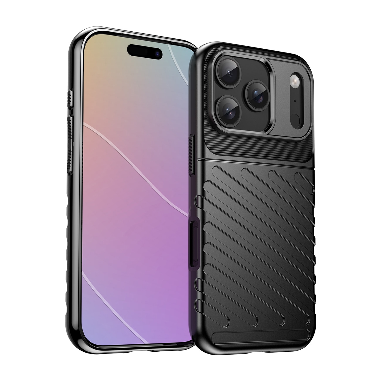 Thunder-etui til iPhone 17 Pro Max – svart