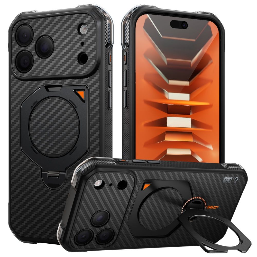Supcase UB Aero MagSafe Aramid-etui til iPhone 18 Pro Max / 17 Pro Max – svart