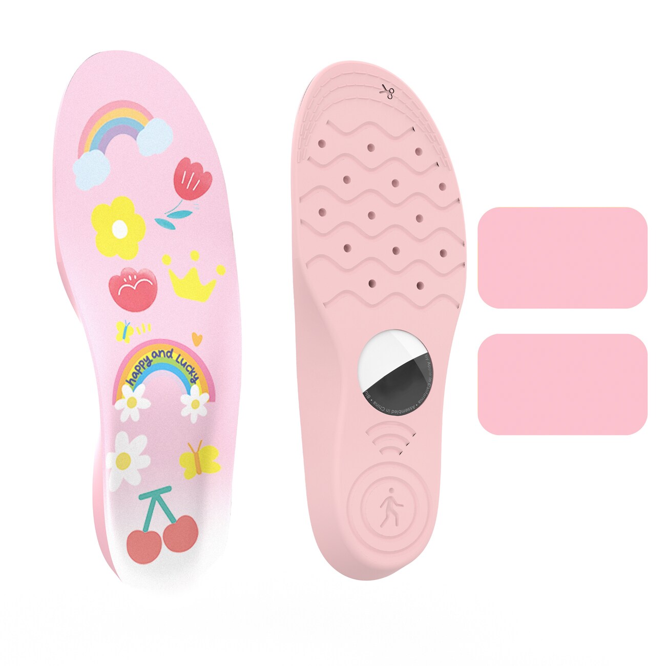Skoinnlegg – beskyttelsesetui til AirTag (155 mm–170 mm) – rosa