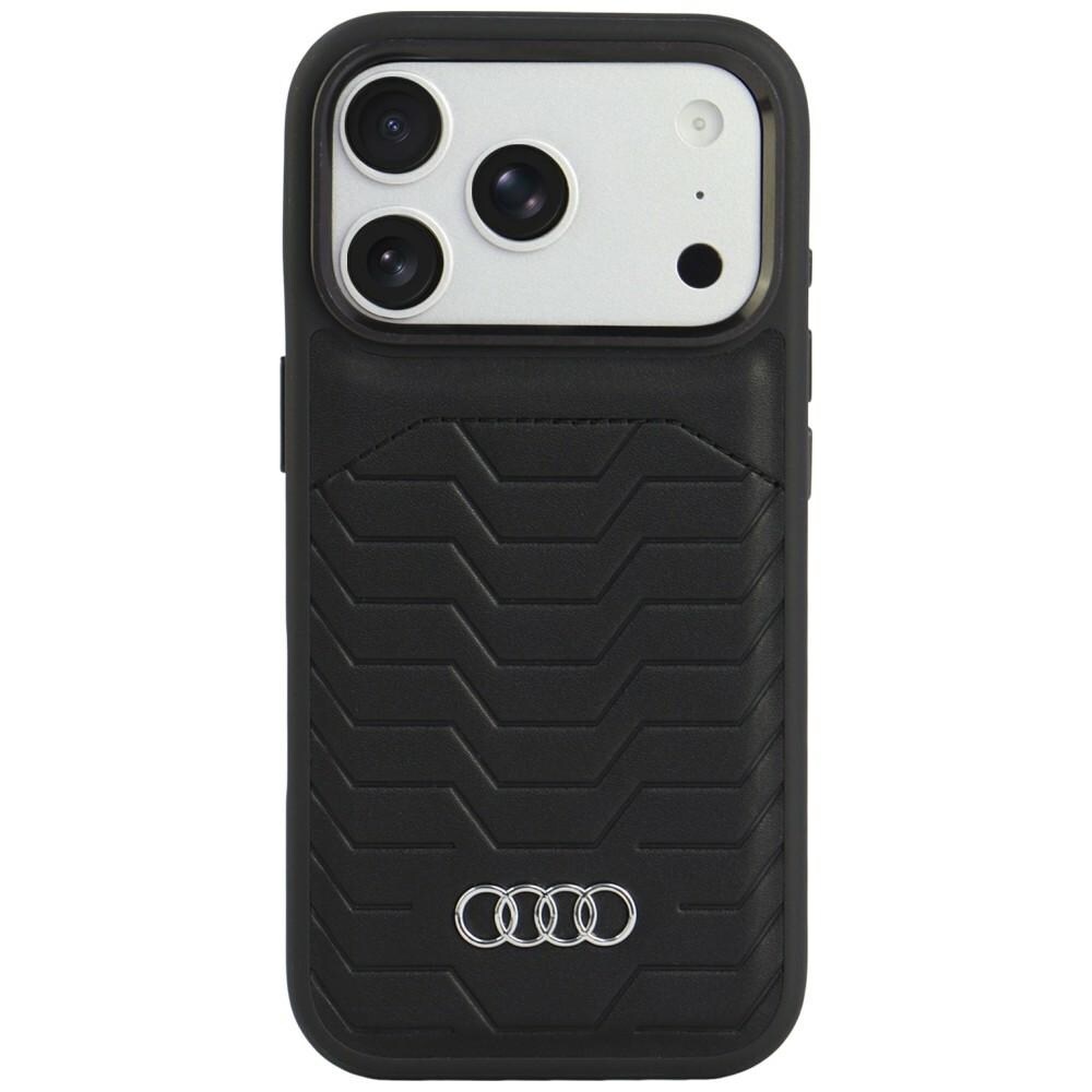 Audi GT MagSafe-etui i syntetisk skinn til iPhone 18 Pro / 17 Pro – svart