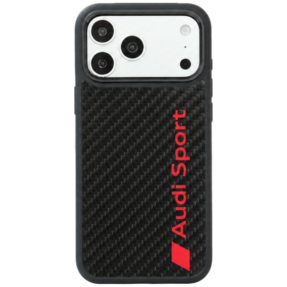 Audi R8 MagSafe-etui i karbonfiber til iPhone 18 Pro Max / 17 Pro Max – svart