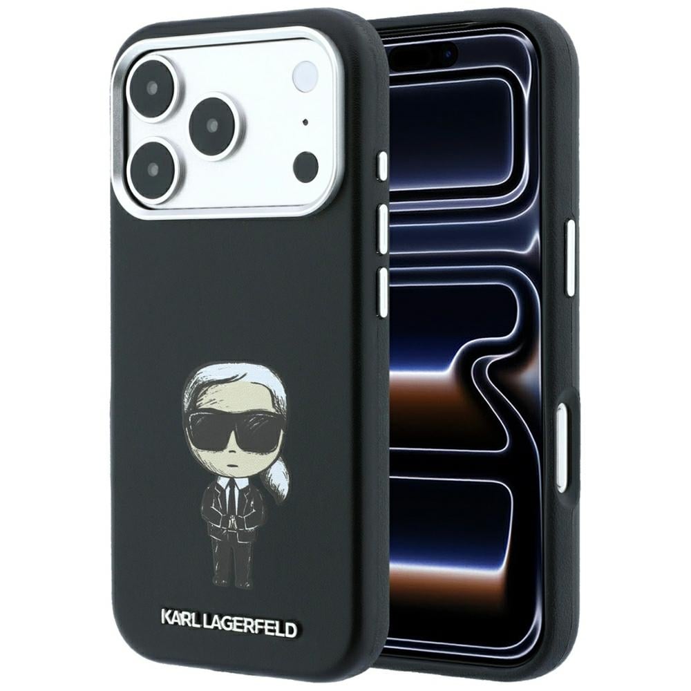 Karl Lagerfeld Smooth Ikonik Sketch MagSafe-etui til iPhone 18 Pro Max / 17 Pro Max – svart
