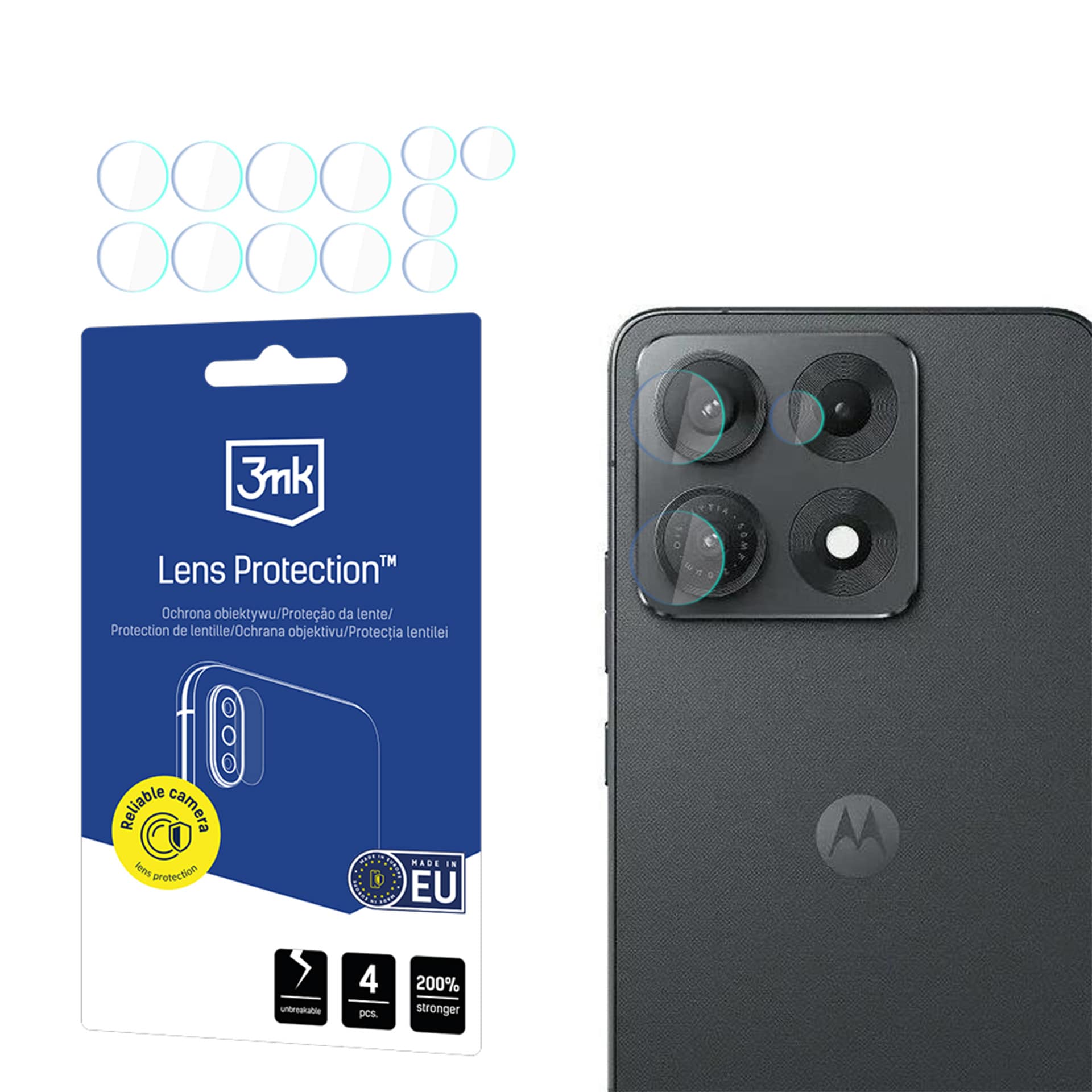 3mk Lens Protection™ hybridglass til kameralinsen på Motorola Edge 70 Max