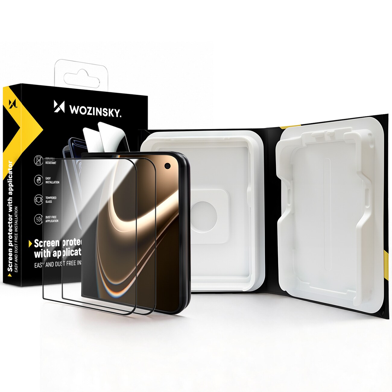 Wozinsky EasyFit klart herdet glass til iPhone Duo – 2 stk.