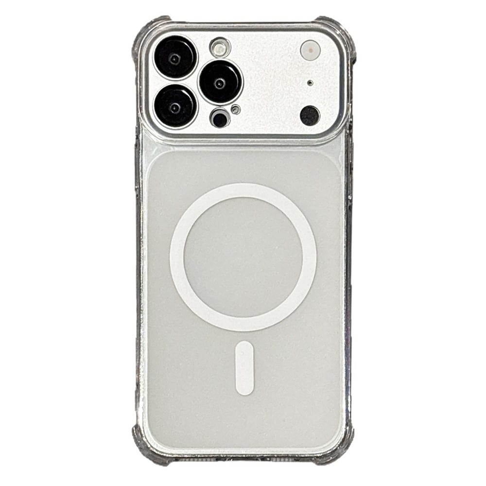 iPhone 18 Pro Max / 17 Pro Max magnetisk TPU-etui med avtakbart kameradeksel – gjennomsiktig