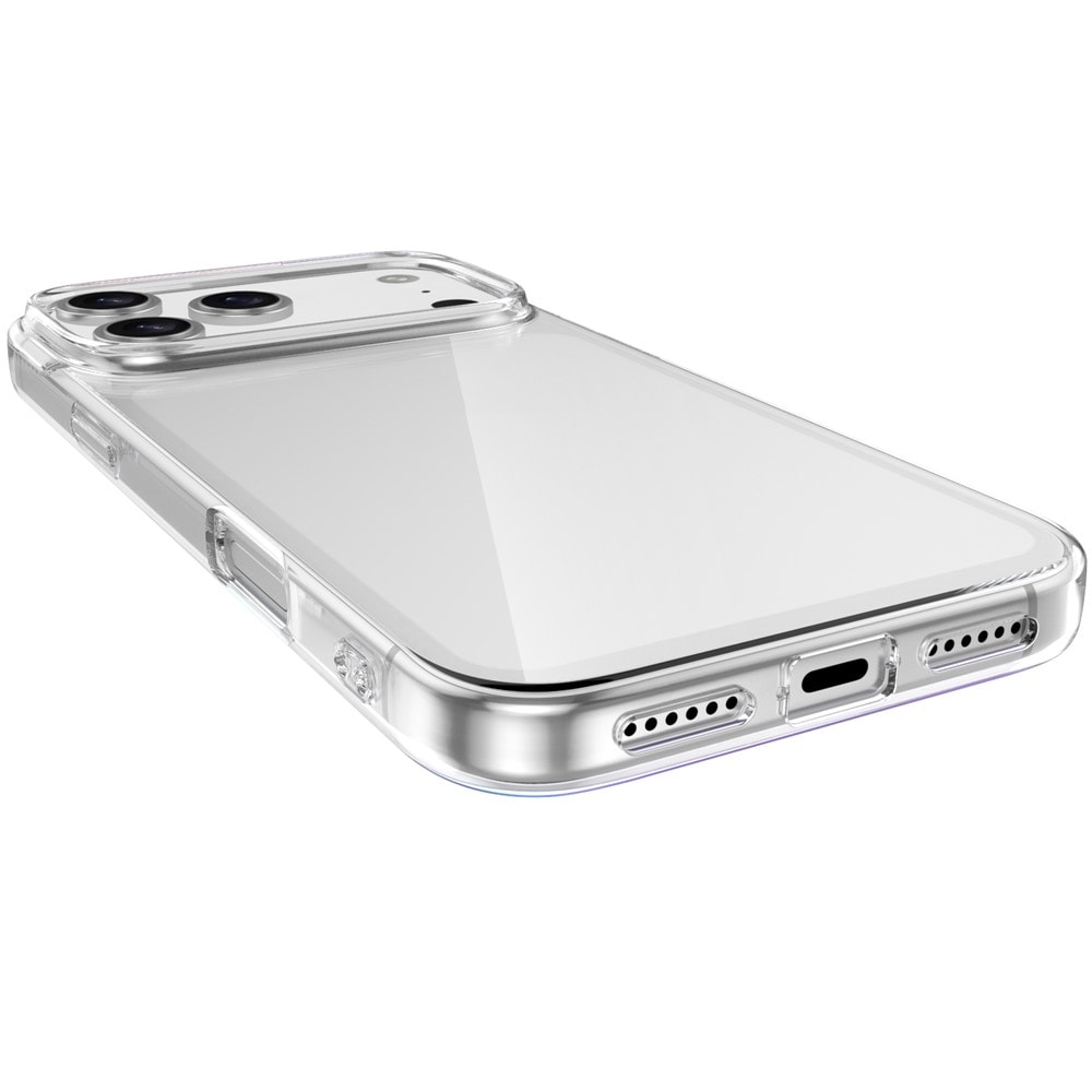 iPhone 18 Pro Max / 17 Pro Max TPU-etui med fingeravtrykkbeskyttelse – gjennomsiktig