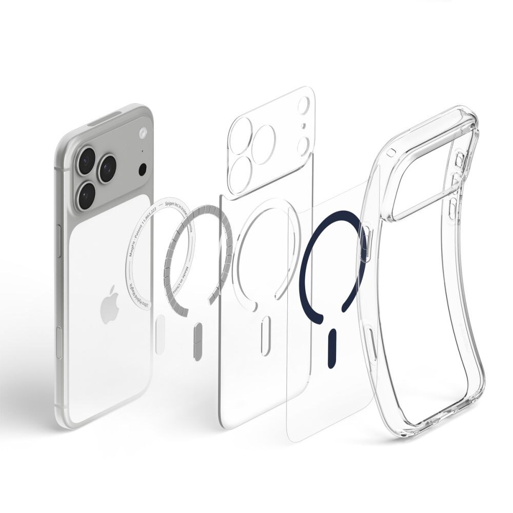 Spigen Ultra Hybrid MagSafe-etui til iPhone 18 Pro / 17 Pro – Klar marineblå