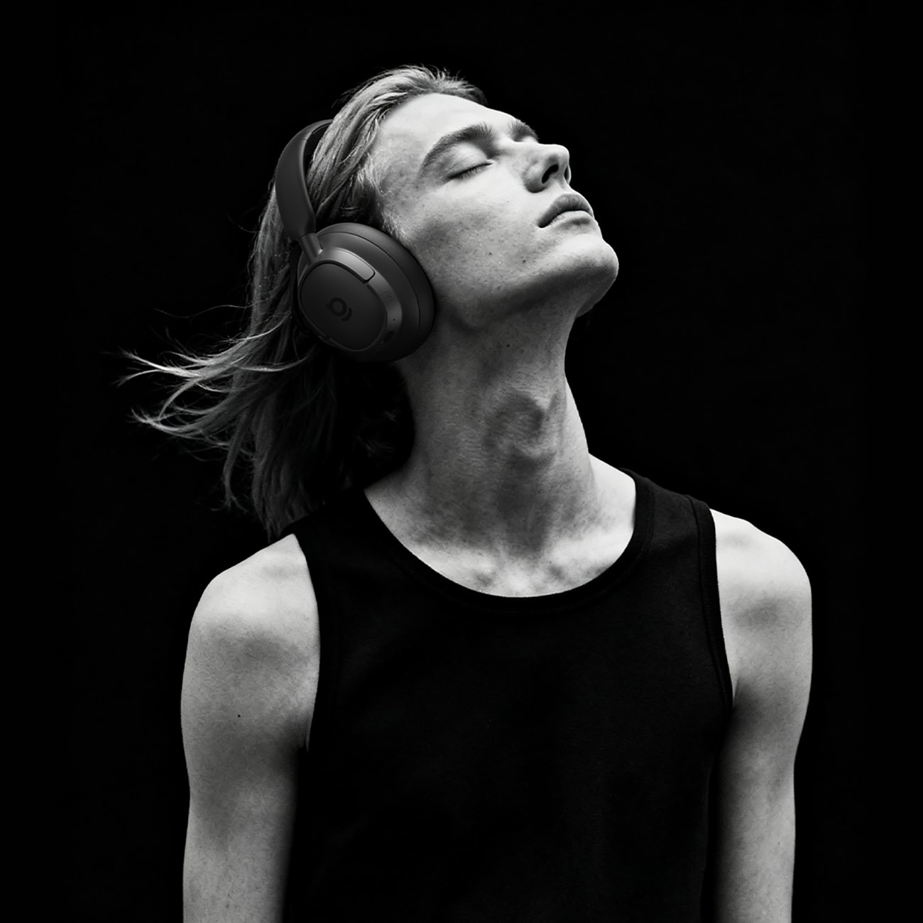 Baseus Bass BH1 NC Lite trådløse over-ear-hodetelefoner med ANC – grå