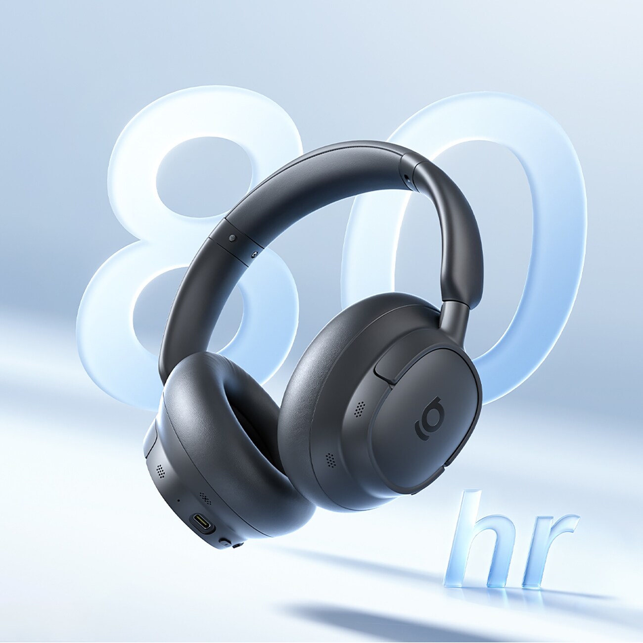 Baseus Bass BH1 NC Lite trådløse over-ear-hodetelefoner med ANC – grå