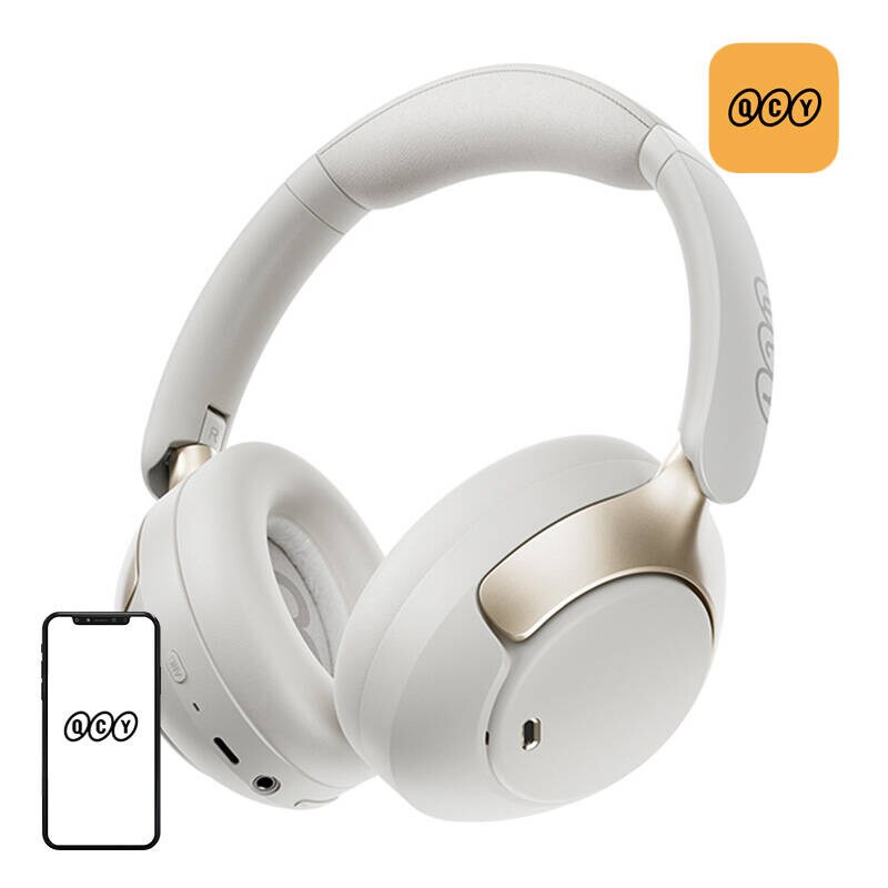 QCY H3 Pro-hodetelefoner (hvit)