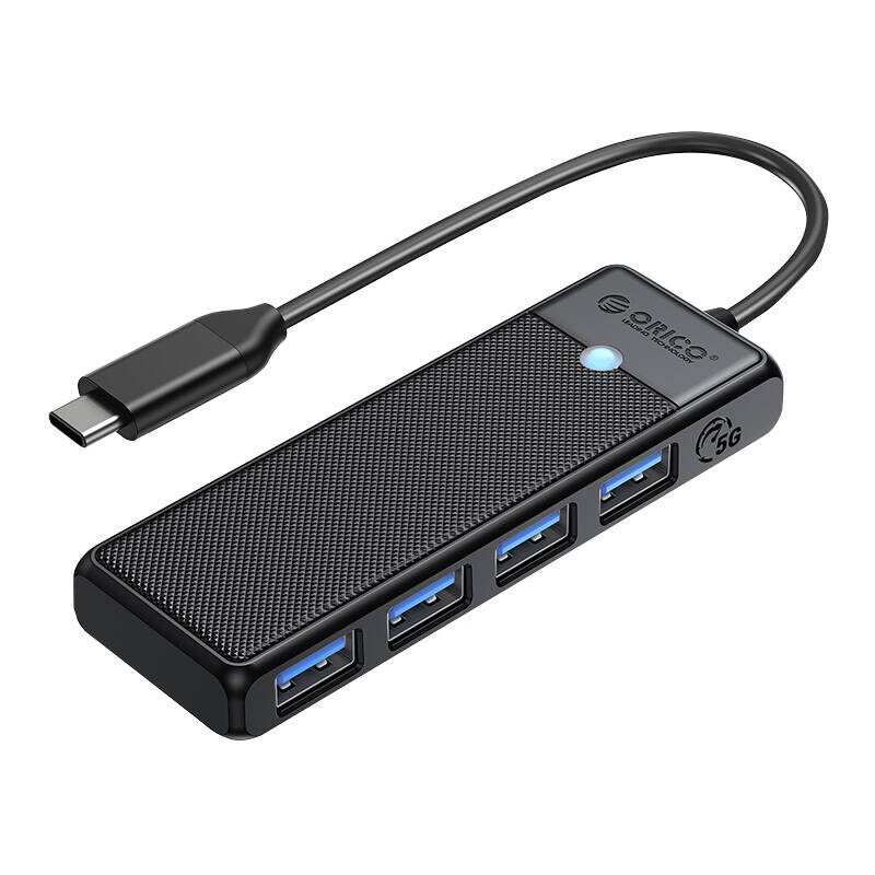 Orico Hub 4in1 USB A3.0x4 (svart)