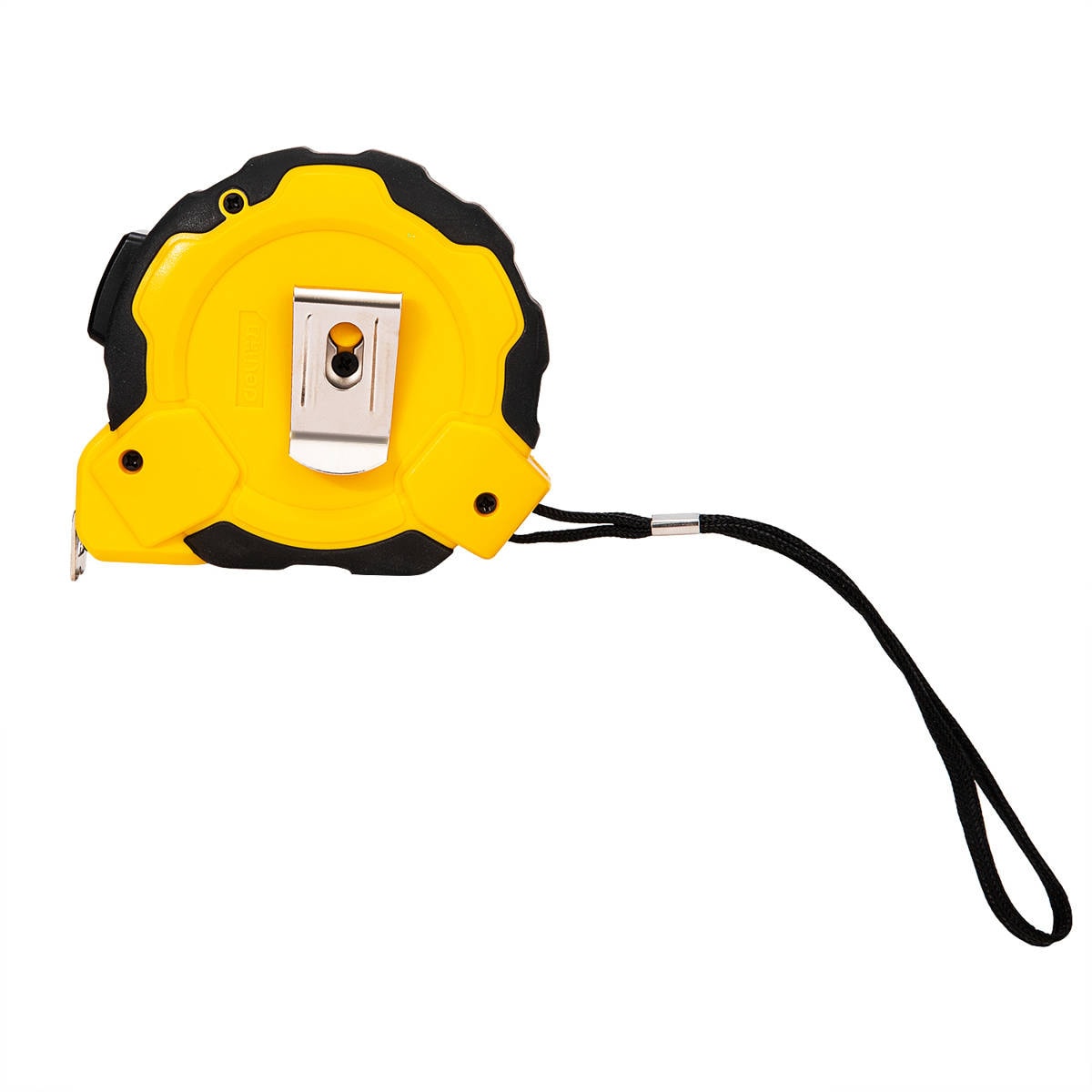Målebånd i stål 10m/25mm Deli Tools EDL3799Y (gul)
