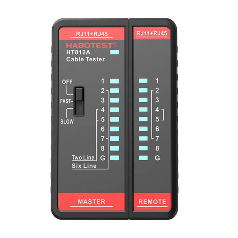 Habotest HT812A RJ45/RJ14/RJ12/RJ9 nettverkskabeltester