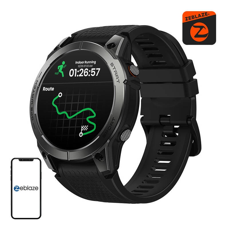 Zeblaze Stratos 3 Pro smartklokke (svart)
