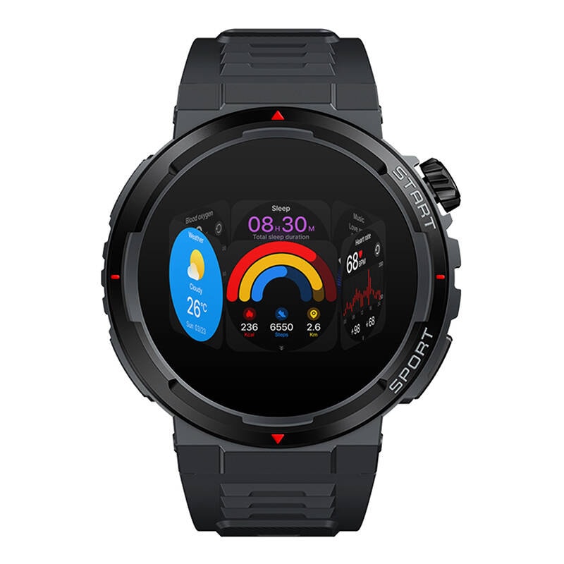 Zeblaze Ares 3 Plus smartklokke (svart)