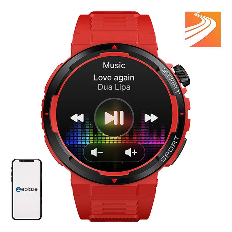 Zeblaze Ares 3 Plus smartklokke (rød)