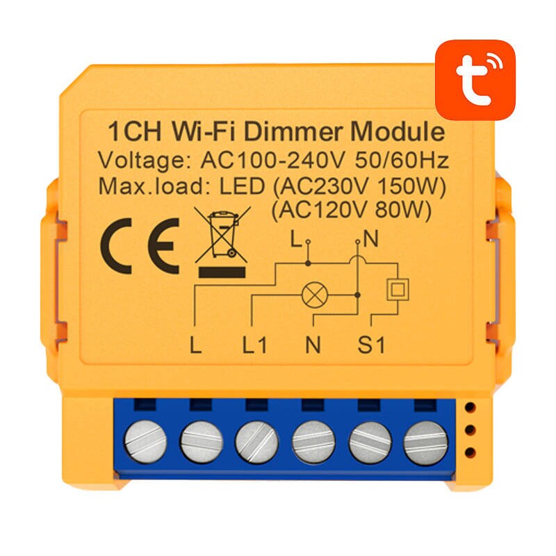 Smart stikkontaktbryter WiFi Avatto DMS16-2 TUYA