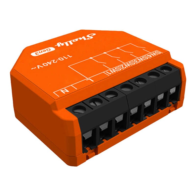 Shelly i4 Gen3-kontroller, WiFi/Bluetooth