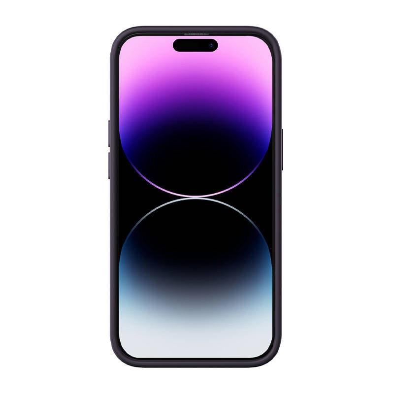 $ 0000073n Flytende silikagel-etui for $ 0000010n 14 Pro (Elderberry) + herdet glass + rengjøringssett