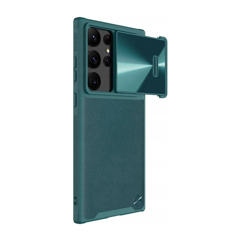 Nillkin CamShield Leather S-etui for Samsung Galaxy S23 Ultra (Exuberant Green)