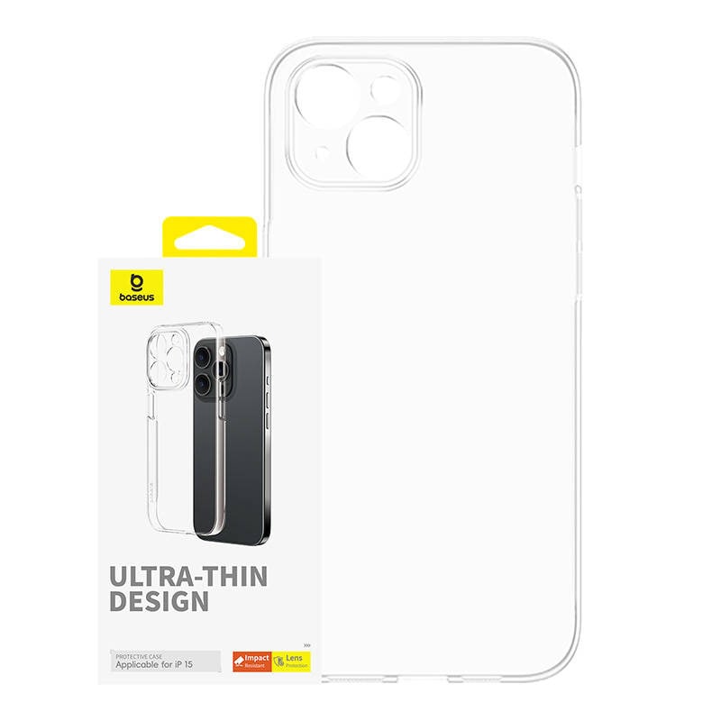 Telefonveske for iPhone 15 Baseus OS-Lucent-serien (klar)