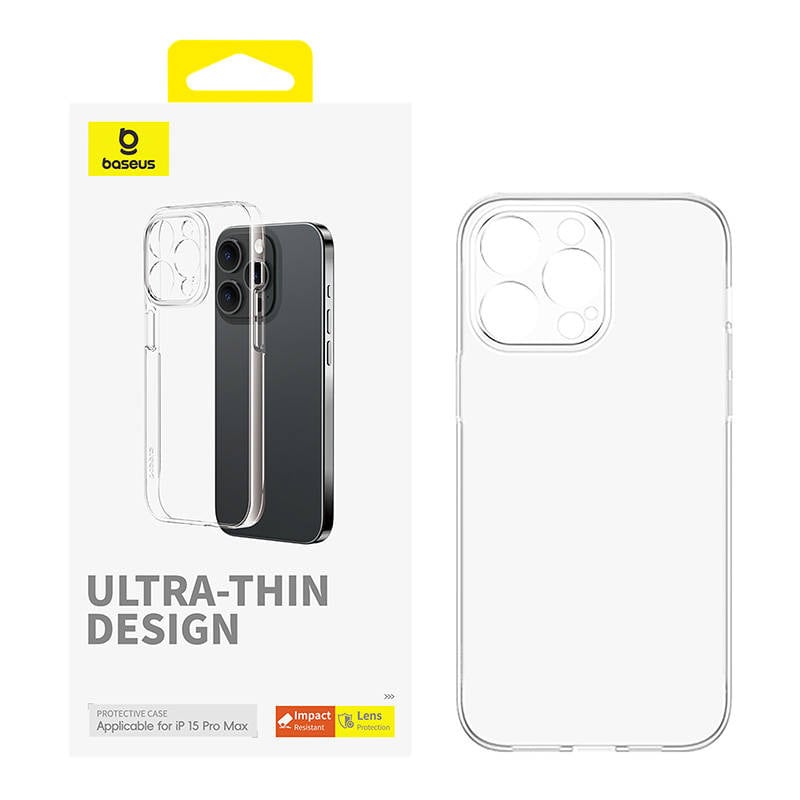 Telefonveske for iPhone 15 ProMax Baseus OS-Lucent-serien (klar)