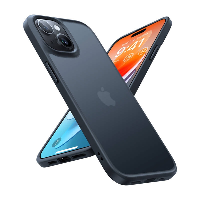 Torras Guardian-etui for iPhone 15 (svart)