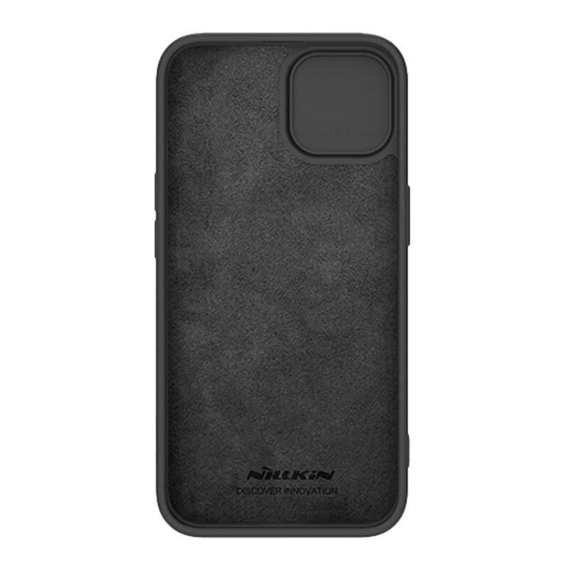 Nillkin CamShield Silky silikonveske for iPhone 15 Plus (svart)