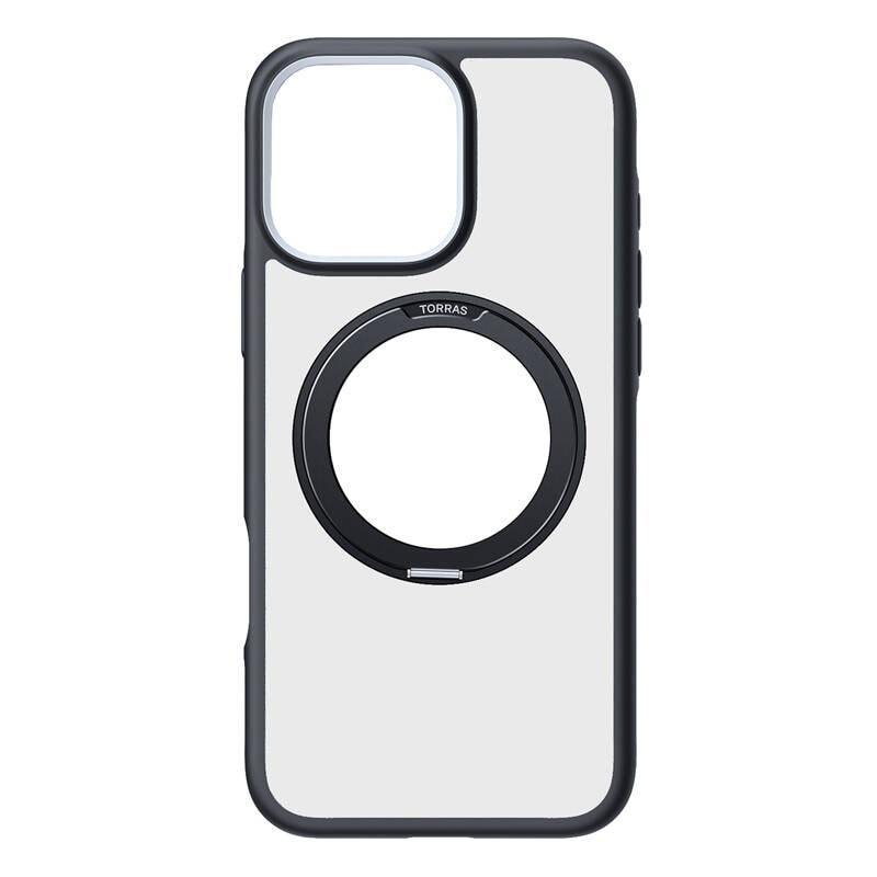Torras Ostand R Fusion-etui for iPhone 16 Pro Max (svart)