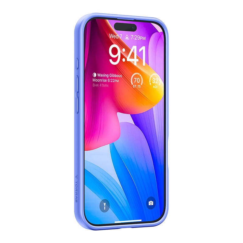 Torras Ostand Pro-etui for iPhone 16 (blå)