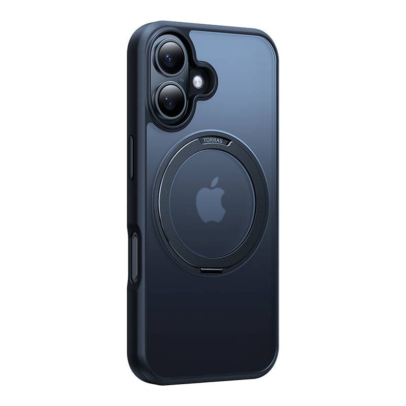 Torras Ostand Pro-etui for iPhone 16 Plus (svart)