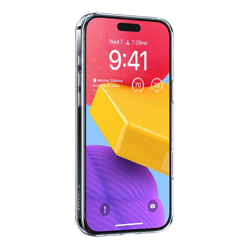 Torras Ostand Pro-etui for iPhone 16 Plus (gjennomsiktig)