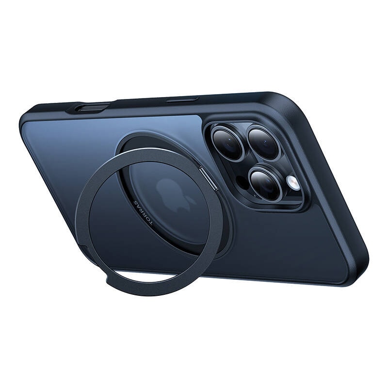 Torras Ostand Pro-etui for iPhone 16 ProMax (svart)
