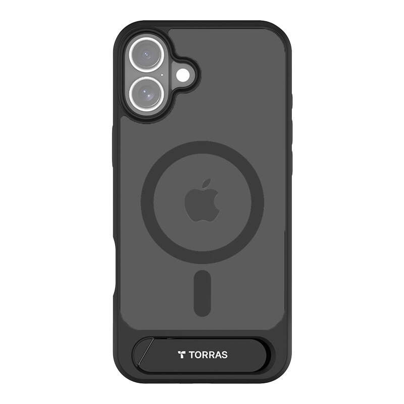 Torras Pstand Series-etui for iPhone 16 (svart)