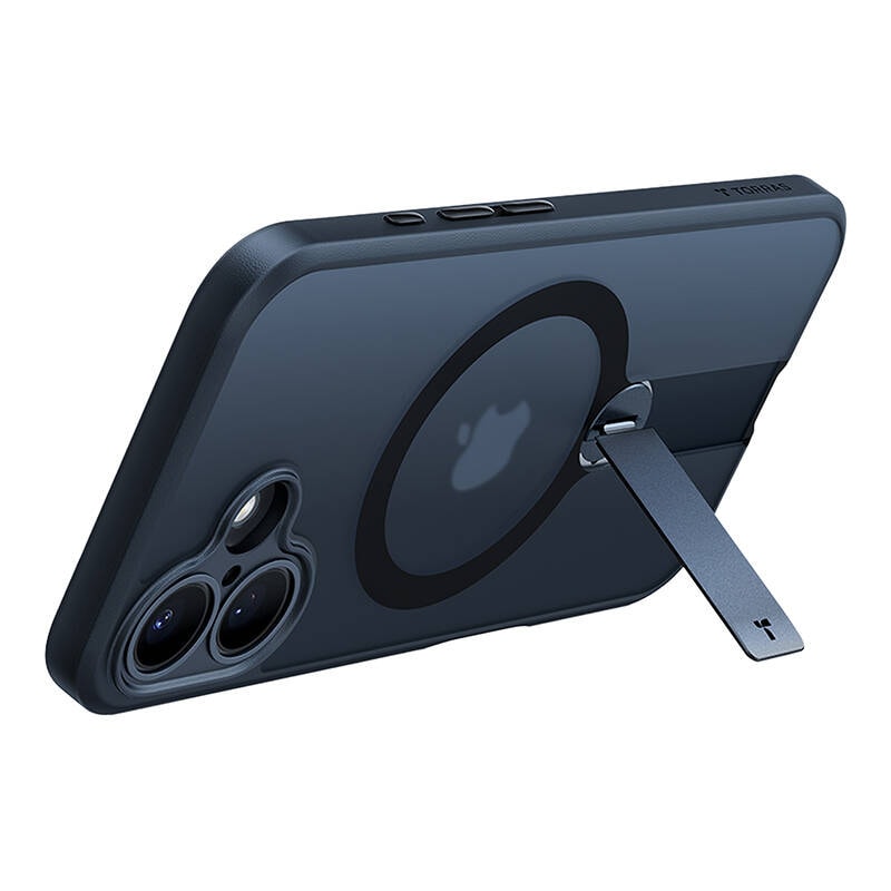 Torras Pstand Spin-etui for iPhone 16 (svart)