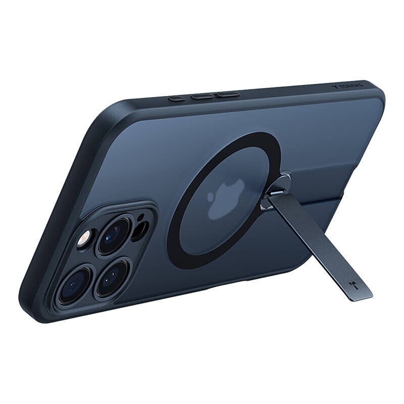Torras Pstand Spin-etui for iPhone 16 Pro (svart)