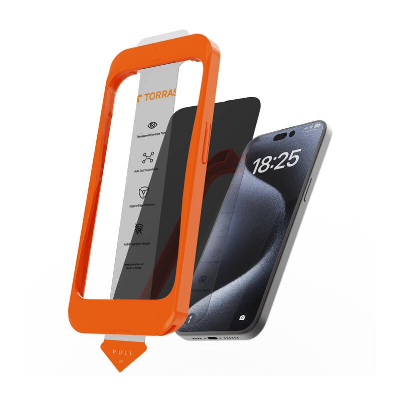 Torras Install Master herdet glass for iPhone 16