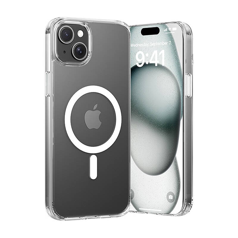 Vention KUCT0-20 beskyttelsesveske for iPhone 15 Plus (gjennomsiktig)
