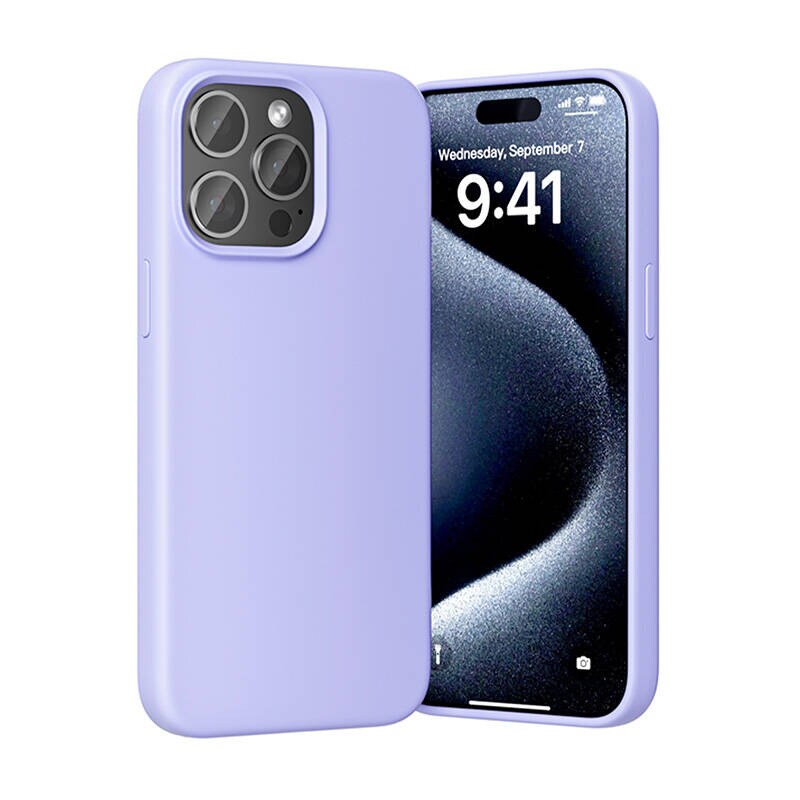 Vention KUFV0-30 Silikonveske for iPhone 15 Pro (lilla)