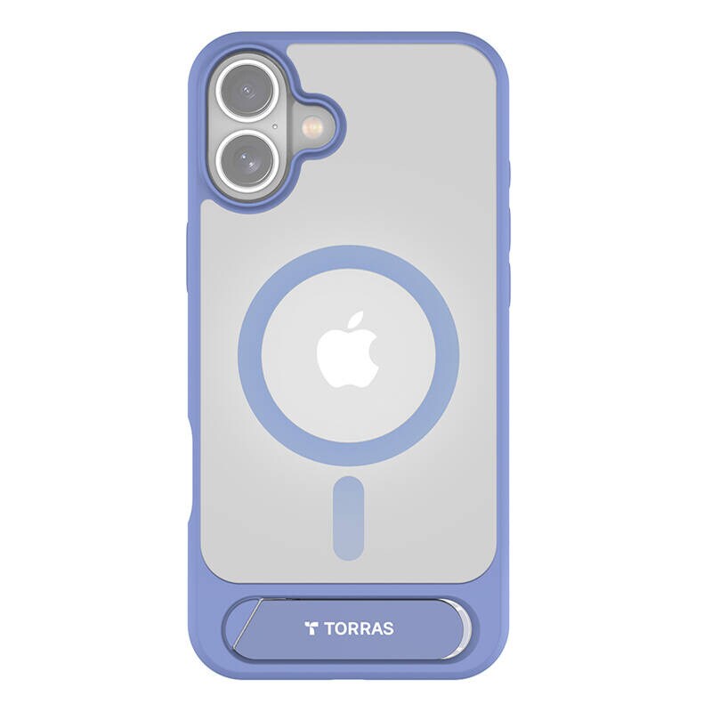 Torras Pstand Series-etui for iPhone 16 (blå)