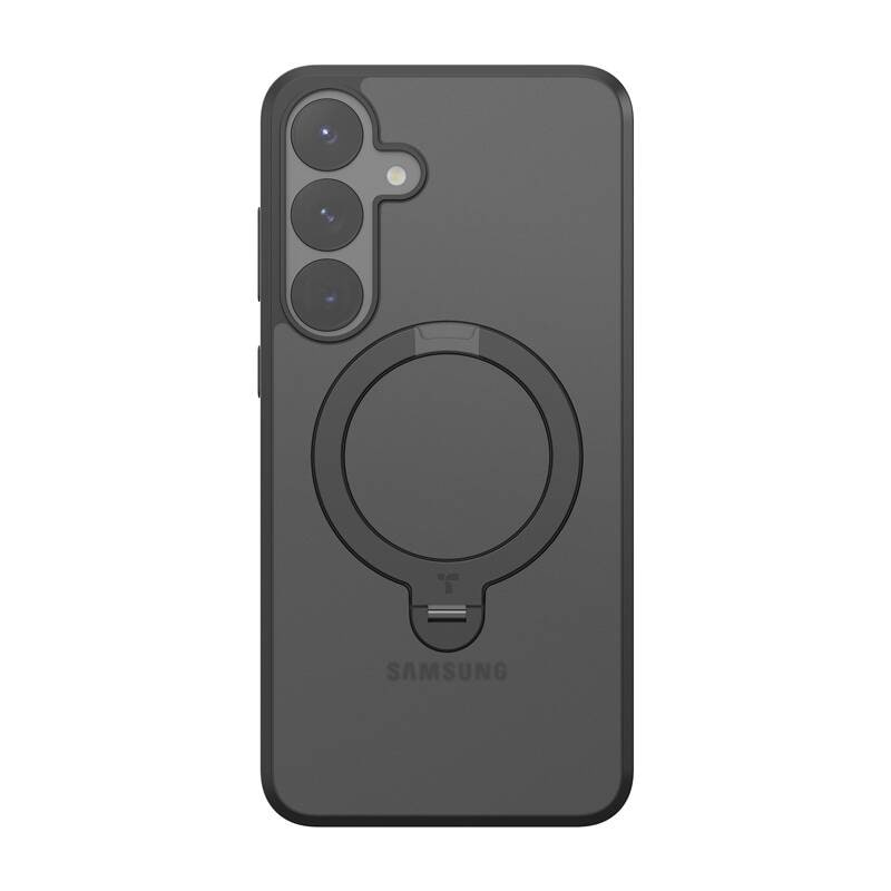 Torras Ostand Spin Series telefonveske for Samsung S25 (svart)