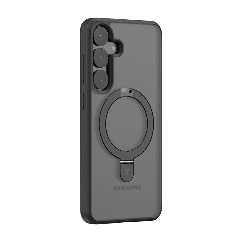 Torras Ostand Series telefonveske for Samsung S25 (svart)