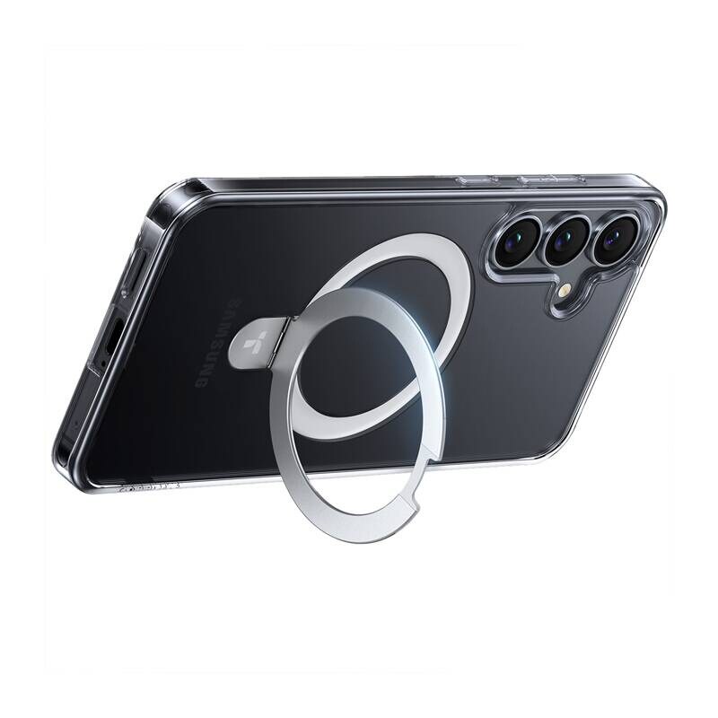 Torras Ostand Series telefonveske for Samsung S25 (gjennomsiktig)